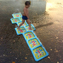 Inflatable spray water Play Mat water sprinkler Inside Out Toys Water Play Hopscotch Mat Inflatable Play Mat with Water Sprinker 2024 - buy cheap