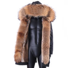 2022 New Fashion Waterproof Men Coat Winter Jacket Warm Long Rabbit Fur Coats Man Parkas Natural Fox Fur Outerwear Streetwear 2024 - buy cheap