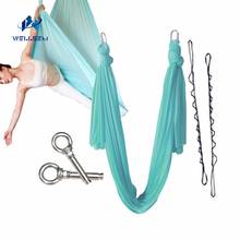 New colors 7meter fabric flying Yoga Hammock Swing Trapeze Anti-Gravity Inversion Aerial Traction Device Yoga belts tool sports 2024 - buy cheap