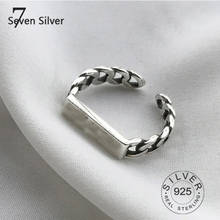 Vintage Silver Color Metal Punk Letter Open Rings Design Finger Rings for Women men Party Jewelry Gifts LETTER 2024 - buy cheap
