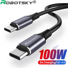 Cable de carga rápida para teléfono móvil, Cable USB tipo C a tipo C, QC4.0, PD, 100W/60W, para Samsung S10, S20, Huawei, MacBook 2024 - compra barato