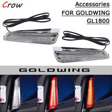 Motorcycle Chrome And Black LED Filled Panel Light For Honda Goldwing Tour DCT Airbag 1800 F6B GL1800 2018 2019 2020 2021 2024 - buy cheap