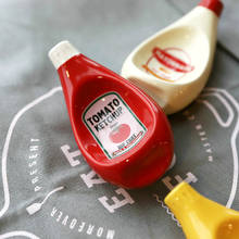 Ceramic Sauce Dish Creative Tomato Mayonnaise Mustard Sauce Bottle Design Side Dish 2024 - buy cheap