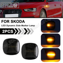 Luz LED dinámica para intermitente lateral, para Skoda Fabia 6Y 5J Octavia Superb Roomster SEAT Cordoba Ibiza 2 AUDI A3 A4 A8 2024 - compra barato