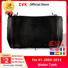 CVK Aluminium Radiator Cooler Cooling Water Tank for Yamaha YZF R1 2009 2010 2011 2012 2013 2014 YZF-R1 YZF1000 1000 Accessories 2024 - buy cheap
