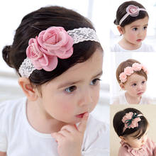 Cute Flower Baby Girl Headband Bows Kids Toddler Turban Newborn Headbands Hairband For Girls Baby Hair Accessories Haarband 2024 - купить недорого