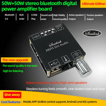 Bluetooth 5.0 2*50W Class D Audio Power Amplifier 10W~200W HiFi Stereo Wireless Music Player Mini USB Sound Card App Digital AMP 2024 - buy cheap