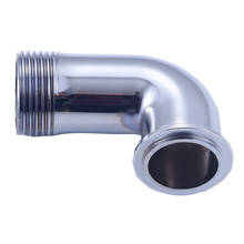 25mm/32mm OD Brass Chrome Sanitary Hose Thread Pipe Fitting 36mm Tri Clamp 90 Degree Elbow 2024 - buy cheap