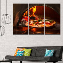 3 Piece Pizza Restaurant creativity Food 5d full square round diy diamond painting Cross Stitch diamond embroidery kitchen decor 2024 - buy cheap