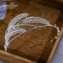 HIMSTORY Sparkling Clear Crystal Brides Headbands Rhinestones Tiara Headpieces Wedding Hair Accessory Jewelries 2024 - buy cheap