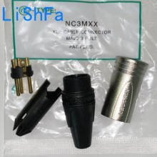 Conector com pinos banhados a ouro, conector de 30 peças, nc3mxx e 30 peças, nc3fxx macho e fêmea, conjunto 3 xlr xl 2024 - compre barato