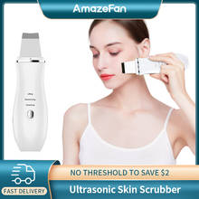 AmazeFan Ultrasonic Skin Scrubber Peeling Shovel Ion Acne Blackhead Remover Deep Cleaning Machine face Lifting Facial Massager 2024 - buy cheap
