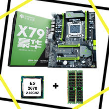 HUANANZHI-placa base X79 para ordenador, tarjeta madre Combo de RAM X79 LGA2011 con ranuras duales M.2, CPU Xeon E5 2670 C2, Memoria 8G RECC 2024 - compra barato