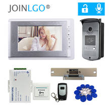 Cheap 7" Video Door Phone Doorbell Home Intercom System 1 Monitor RFID Access IR Camera Electric Strike Lock Free Shipping 2024 - buy cheap