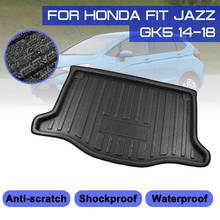 For Honda FIT JAZZ  GK5 2014 2015 2016 2017 2018 Car Rear Trunk Boot Mat Waterproof Floor Mats Carpet Anti Mud Tray Cargo Liner 2024 - buy cheap