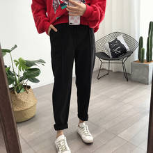 Winter Thicken Women Pencil Pants  Wool Pants Female 2019 Autumn High Waist Loose Trousers Capris Good Fabric 2024 - buy cheap