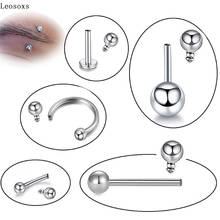 Leosxs piercing interno de aço inoxidável, novos produtos, joias com fio para dentes, língua, unhas, nariz, unhas umbilical 2024 - compre barato