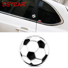 DSYCAR 1Pcs 3D Metal Football Emblem Sticker Car SUV Body Exterior Cover Decals DIY Car-Styling 3D Stickers 2024 - buy cheap