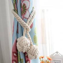 1Pc Handmade Weave Tassels Curtain Tiebacks Silver Tieback Curtain Accessories Rope Buckle Curtains Holder Strap Cord Accessory 2024 - buy cheap