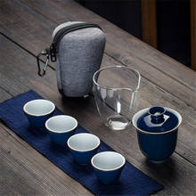 6Pcs/Set Chinese Kungfu Teaware Gaiwan Teapot Teacups With Travel Bag Fair Mug Tea Sets Portable Travel Tea Set Drinkware Gifts 2024 - buy cheap