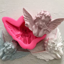 3D Angel Soap Silicone Mold DIY Candle Decorating Mould Fondant Cake Making Tools Resin Crafts Handmade Soap Craft 2024 - buy cheap