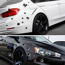 3D Bullet Hole Car Stickers for Mercedes Benz W201 GLA W176 CLK W209 W202 W220 W204 W203 W210 W124 W211 W222 2024 - купить недорого