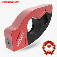 Herobiker-trava antifurto para motocicleta, guidão, punho do acelerador, trava para scooter, bicicleta 2024 - compre barato