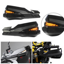 Protetor de mão para guidão de kawasaki z900 2017, proteção de mão com led para yamaha mt07, fz07, mt09, fz09, xsr700, xsr900, sxr900, 2014-2018 2024 - compre barato