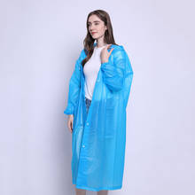 Casaco à prova d'água peva espesso capa de chuva para homens e mulheres transparente camping capuz roupa de chuva 2024 - compre barato