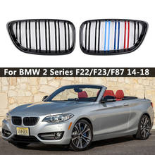 Pair M Color/Gloss Black/Matte Black Car Front Bumper Kidney Grill Grilles for BMW 2 Series F22 F23 F87 M2 Car Styling Accessory 2024 - buy cheap