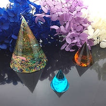 Molde de silicona con forma de cono de pirámide, molde de fundición de resina epoxi transparente, joyería hecha a mano para el hogar, fabricación de adornos artesanales 2024 - compra barato