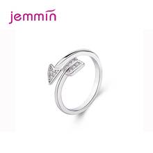 925 Sterling Silver Resizable Rings For Women Girls Party Birthday Fashion Jewelry Trendy Arrow Design CZ Cubic Zirconia 2024 - buy cheap