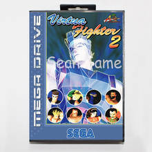 Игровая карта Elevata prestazione 16 Bit MD для sega Mega Drive Virtua Fighter2 с крышкой в розничной упаковке 2024 - купить недорого