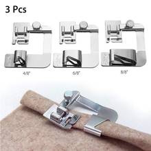 3Pcs Foot Presser Domestic Sewing Machine Foot Presser Rolled Hem Feet Household Sewing Machine Accessories for Brother Singer 2024 - buy cheap