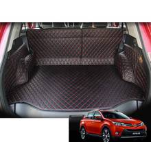 fiber leather car trunk mat cargo mat for toyota rav4 2013 2014 2015 xa40 car accessories 2024 - buy cheap