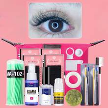 False Eyelashes Extension Training Set Grafting Eyelash Practice Kit Eyelash Adhesive Glue Cleanser Lash Brush DIY Makeup Tool 2024 - buy cheap