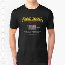 Dominic Cummings Tour Streetwear Funny Black Clothing Mens T shirt Tops Tees Dominic Cummings Lockdown Tour Lockdown 2024 - buy cheap