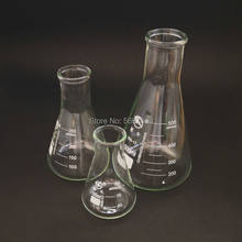 1set (100ml, 250ml, 500ml) Laboratory Borosilicate Glass Flask Wide Neck Conical Triangular Flask 2024 - buy cheap