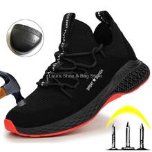 Male Safety Shoes Indestructible Steel Toe Work Safety Boots Work Sneakers Men Work Shoes Puncture Proof Safety Shoes Male 2024 - buy cheap