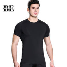 2021 New Men's High-elastic Tight, Quick-dry T-shirt, Quick-dry, Breathable, Moisture-absorbing, Sweat-removing Short Sleeves 2024 - buy cheap