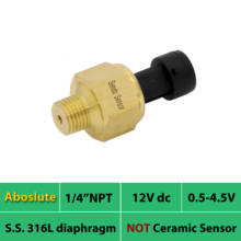 Abs pressure transmitter sensor, 0.5 4.5V signal, 12V, 24Vdc supply, 15, 30, 50, 75 psi, 10bar. 2.5mpa absolute, IP65, 1 4NPT 2024 - buy cheap