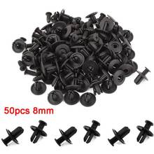 50pcs 8mm Hole Car Fastener Interior Trim Clips Vehicle Door Bumper Trim Panel Auto Rivet Retainer Fastener Clips For Toyota 2024 - buy cheap