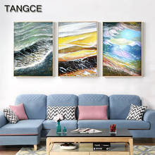 Abstract Tsunami Waves Canvas Painting Clouds Mountains Posters and Prints Wall Art Pictures for Living Room Modern Home Decor 2024 - buy cheap