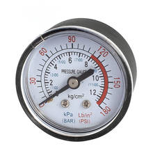 60PSI Side Mount 1/4" Inch Pipe Thread Manometer Mini Pressure Gauge Filter Water Air Oil Vacuum Tire Pressure Gauge Measuring 2024 - buy cheap