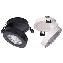 Mini luminária de luz de led, lâmpada embutida para embutir no teto, preto e branco, 7w, 10w, 14w e 20w, tamanhos quentes e frios 2024 - compre barato