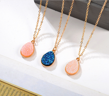 Collier Femme Charm Drop shape Stone Necklaces & Pendants for Women Crystal Bud Necklace Fashion Jewelry Kolye Collares 2024 - buy cheap