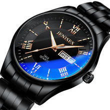 Relógio masculino quartz, pulseira de aço inoxidável à prova d'água com data week, relógio de marca luxuosa para homens 2024 - compre barato