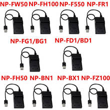 10pcs USB Port Digital Camera Battery Charger For Sony NP-BN1 NP-BX1 NP-F550 NP-FH50 NP-FH100 NP-FR1 NP-FW50 NP-FZ100 NP-BD1 FD1 2024 - buy cheap