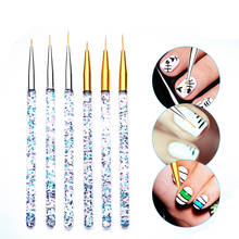 500 conjuntos de 7/9/11/15mm Nail Art Liner Pincel Pintura Desenho Da Flor Linhas de Grade Tarja Francês Acrílico UV Gel Pen DIY Manicure Ferramentas 2024 - compre barato