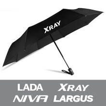 Автомобильный Автоматический складной деловой зонт для Lada Xray Largus Niva, двухслойный зонт заднего вида, ветрозащитные автомобильные аксессуары 2024 - купить недорого